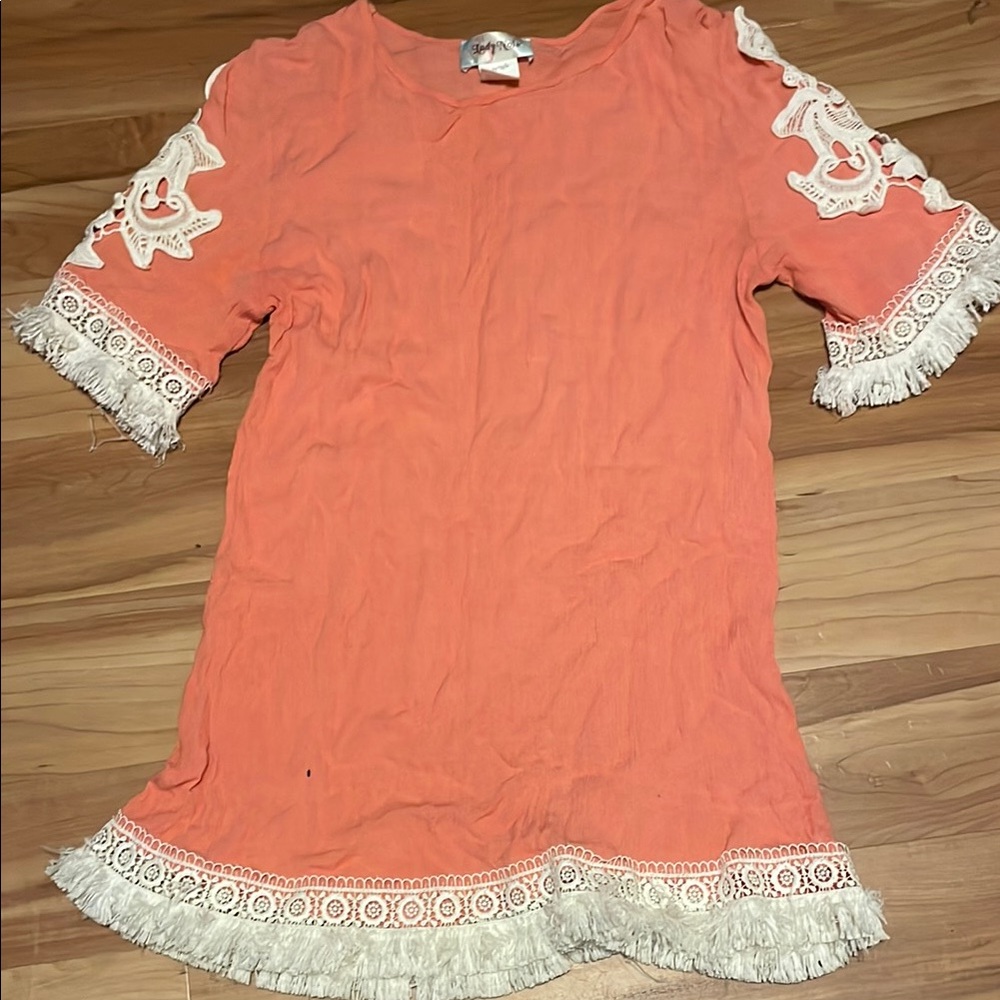 Lady Noiz Pink Ruffled Blouse with Embellishments